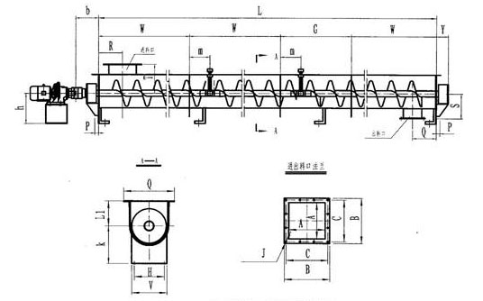 ls螺旋輸送機(jī)內(nèi)部結(jié)構(gòu)圖